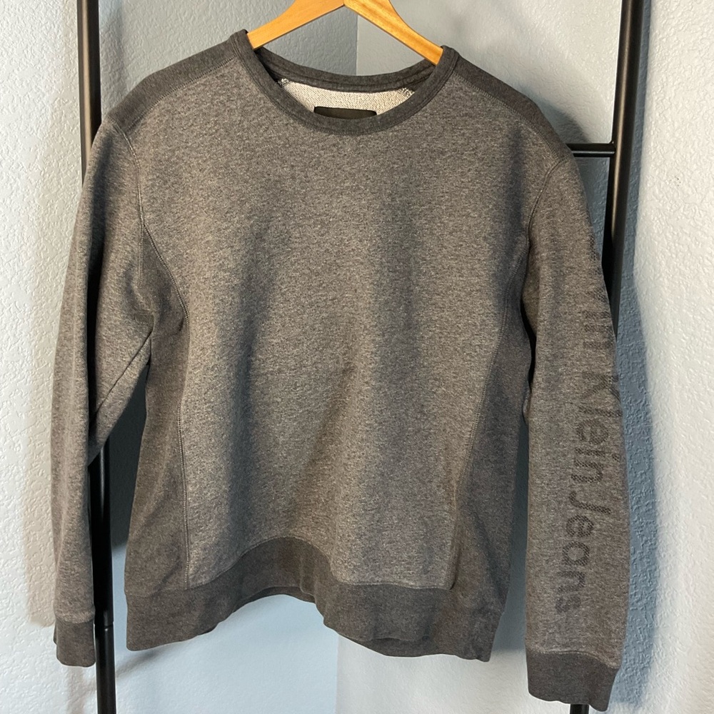 Calvin Klein Jeans Gray Sweater mens size large